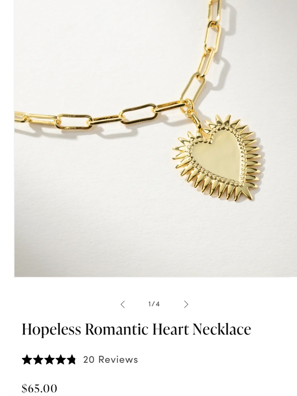 ✨Uncommon James Gold Sunburst Heart Pendant Necklace - Picture 2 of 11